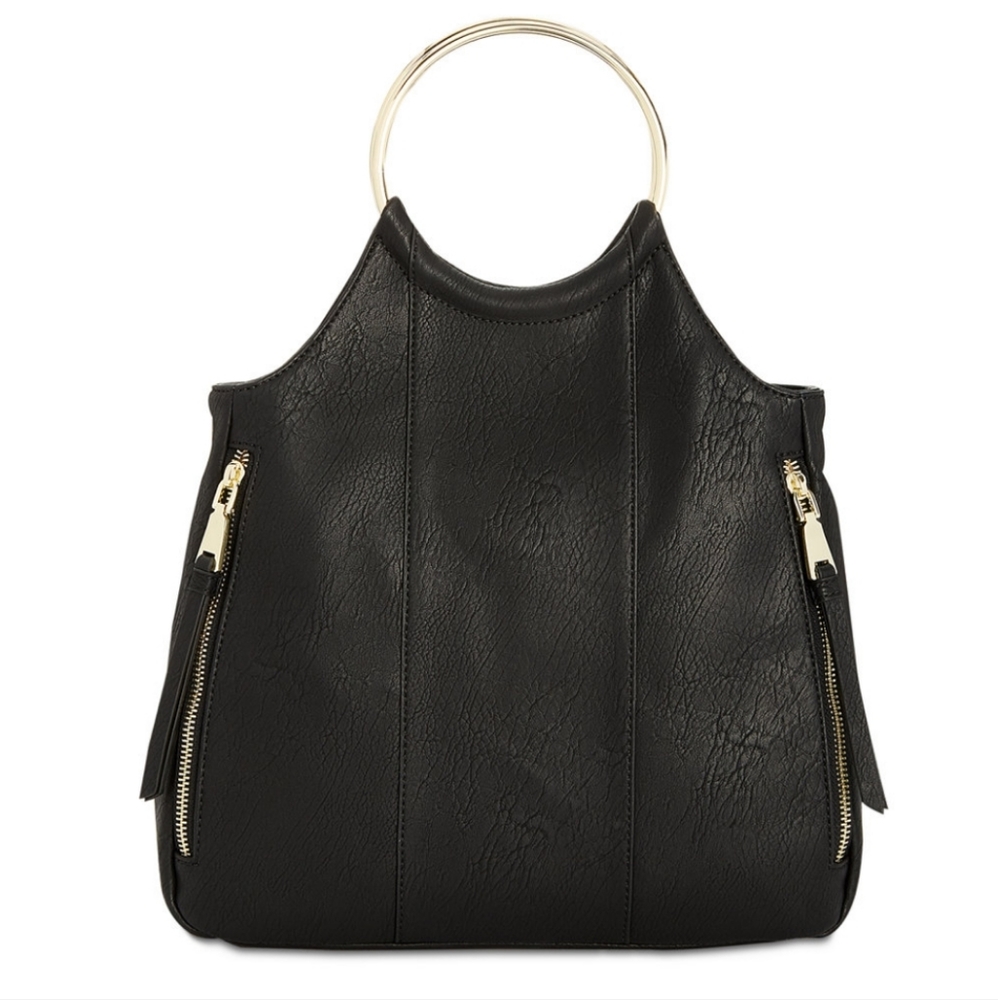 I.N.C. International Concepts Huw black and gold bangle crossbody bag